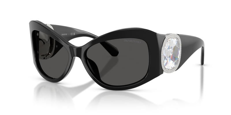 Swarovski SK6074U in Black - Front View