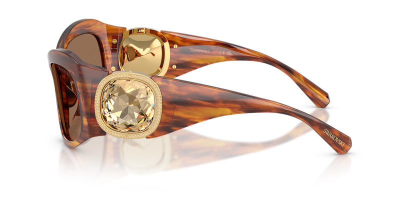 Swarovski SK6074U in Striped Havana - Alternate View