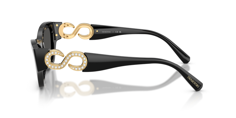 Swarovski SK6076U in Black - Back View