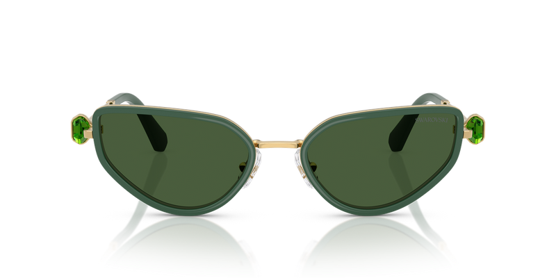 Swarovski SK7027 in Gold/Dark Green / Dark Green (403371) - Alternate View