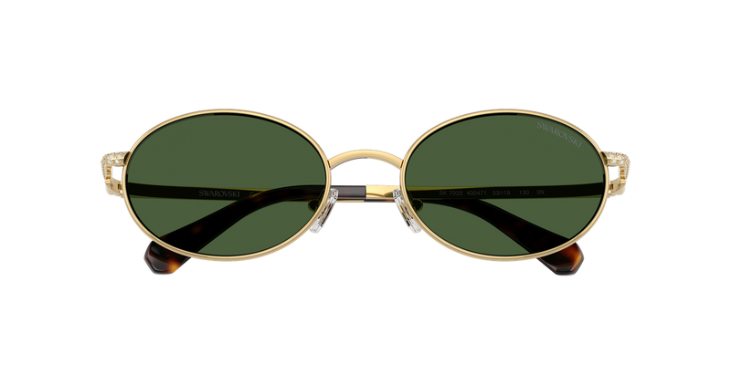 Swarovski SK7033 in Gold / Dark Green (400471) - Alternate View
