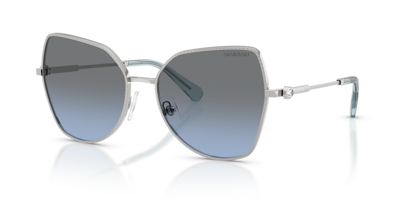 Swarovski SK7037 in Silver / Blue Gradient Grey (40018F) - Front View