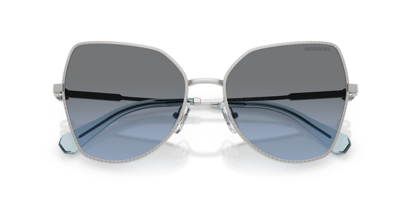 Swarovski SK7037 in Silver / Blue Gradient Grey (40018F) - Side View