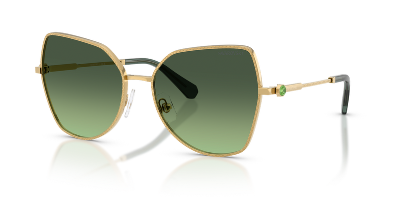 Swarovski SK7037 in Gold / Gradient Green (40172A) - Alternate View