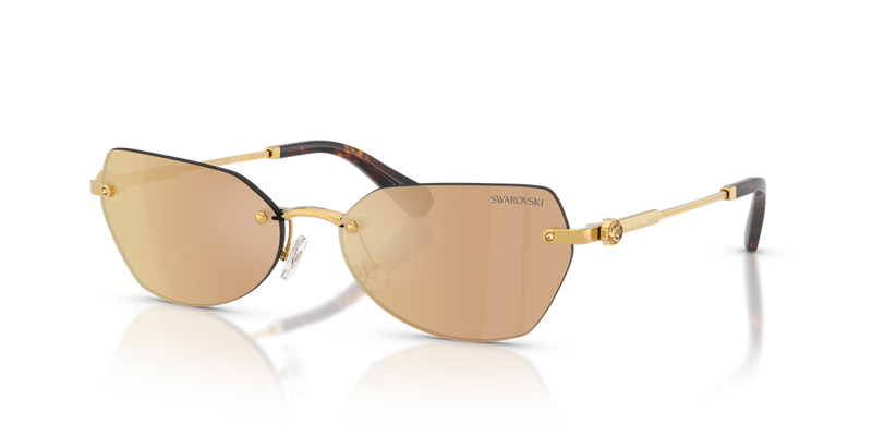 Swarovski SK7038 in Dark Gold / Dark Brown Mirror Rose Gold (40077J) - Alternate View