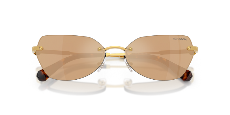 Swarovski SK7038 in Dark Gold / Dark Brown Mirror Rose Gold (40077J) - Alternate View
