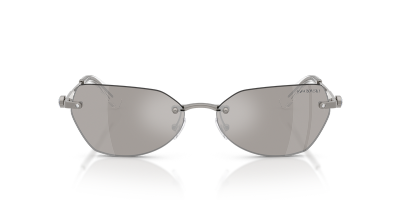 Swarovski SK7038 in Gunmetal / Light Grey Mirror Silver (40096G) - Alternate View