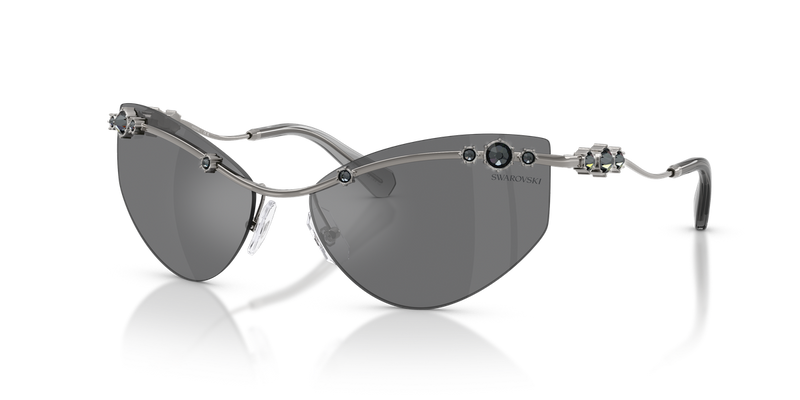 Swarovski SK7039 in Gunmetal / Grey Mirror Black (40096G) - Alternate View