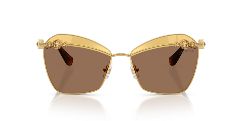 Swarovski SK7040 in Yellow Gold / Brown Swarovski Gold (4007TO) - Alternate View