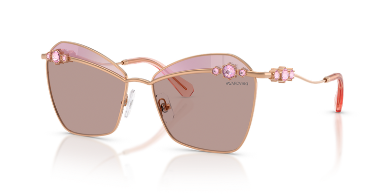 Swarovski SK7040 in Rose Gold / Purple Brown Tampo Swarovski Pink (401461) - Alternate View