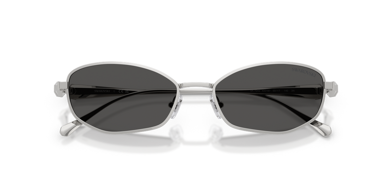Swarovski SK7042 in Silver / Dark Grey (400187) - Side View