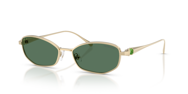 Swarovski SK7042 in Pale Gold / Photo Green To Dark Green (4013M1) - Alternate View