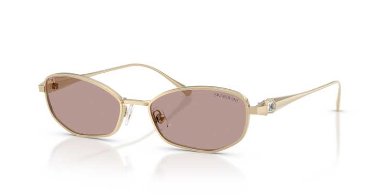 Swarovski SK7042 in Pale Gold / Light Purple Brown (40467N) - Alternate View