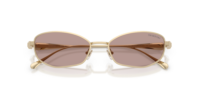 Swarovski SK7042 in Pale Gold / Light Purple Brown (40467N) - Alternate View