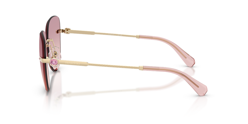 Swarovski SK7043 in Pale Gold / Brown Gradient Dark Violet (401368) - Alternate View
