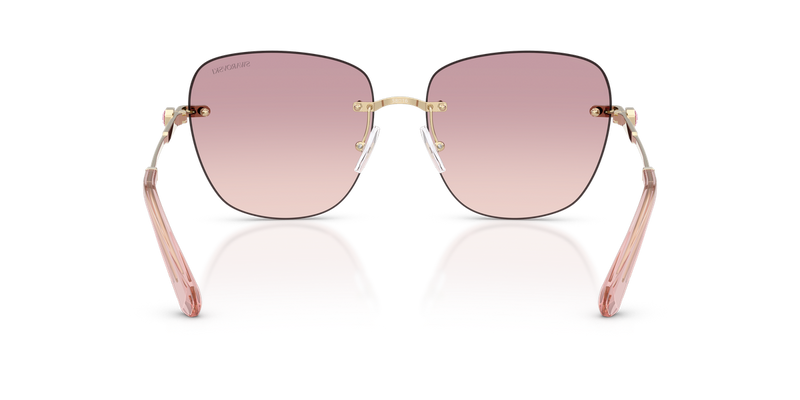 Swarovski SK7043 in Pale Gold / Brown Gradient Dark Violet (401368) - Alternate View