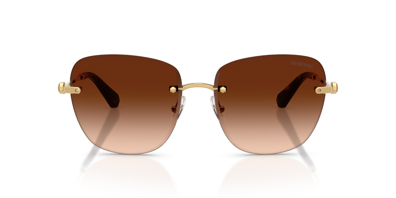 Swarovski SK7043 in Gold / Gradient Dark Brown (403774) - Alternate View