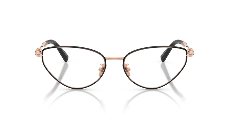 Tiffany TF1172B in Black On Rose Gold / Demo Lens (6162) - Alternate View