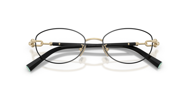Tiffany TF1176D in Black On Pale Gold / Demo Lens (6164) - Alternate View