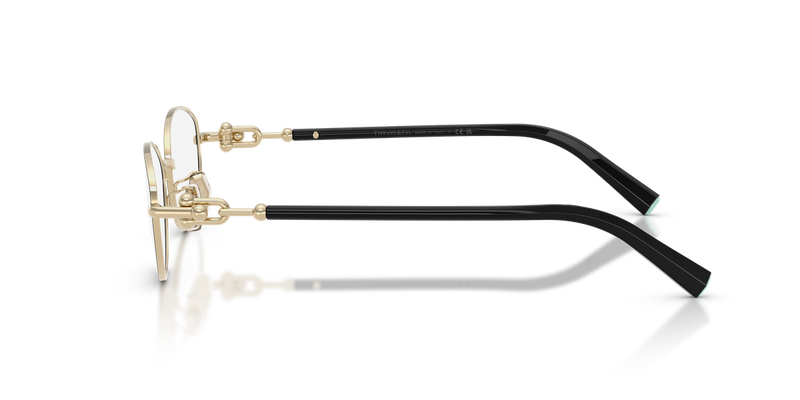 Tiffany TF1176D in Black On Pale Gold / Demo Lens (6164) - Alternate View