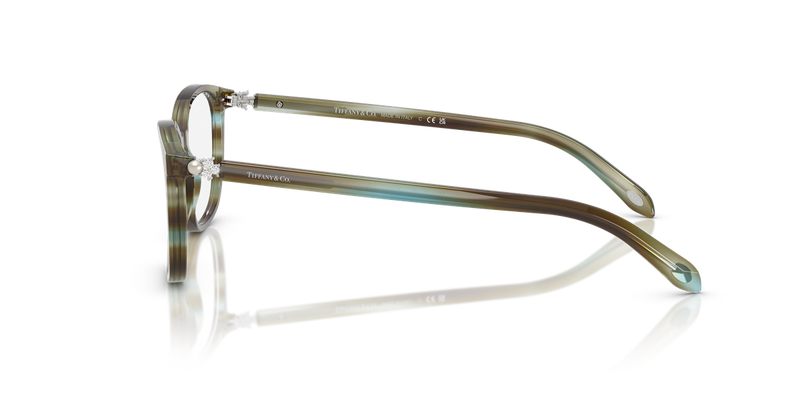 Tiffany TF2109HB in Ocean Turquoise / Demo Lens (8124) - Back View