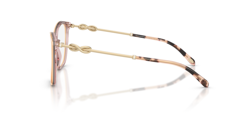 Tiffany TF2160B in Brown On Pink Grey / Demo Lens (8255) - Back View