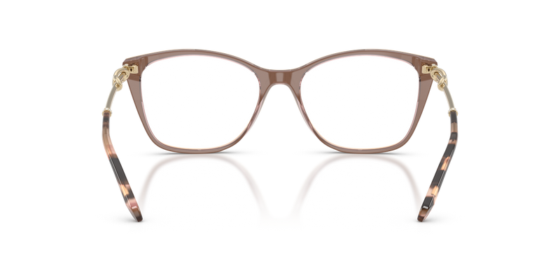 Tiffany TF2160B in Brown On Pink Grey / Demo Lens (8255) - Temple Detail