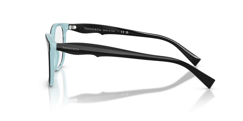 Tiffany TF2175 in Black On Tiffany Blue / Demo Lens (8055) - Back View