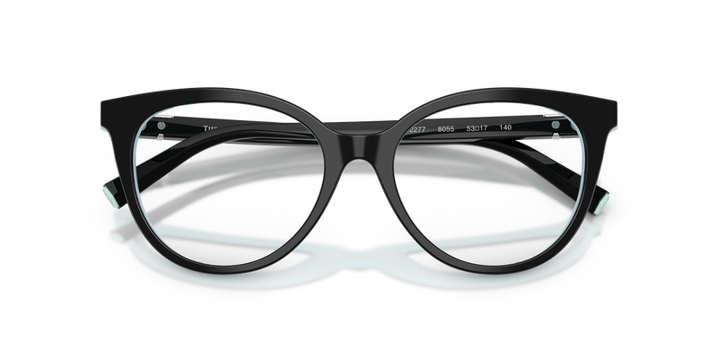 Tiffany TF2277 in Black On Tiffany Blue / Demo Lens (8055) - Alternate View