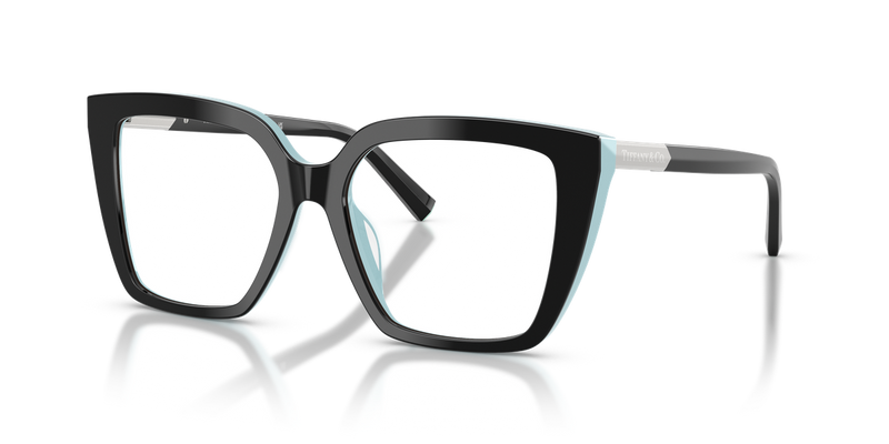 Tiffany TF2278 in Black On Tiffany Blue / Demo Lens (8055) - Alternate View