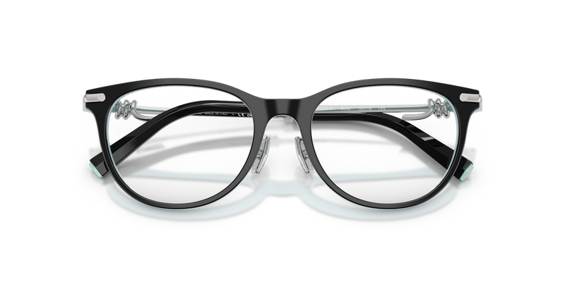 Tiffany TF2279D in Black On Tiffany Blue / Demo Lens (8055) - Alternate View