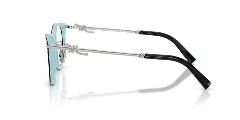 Tiffany TF2279D in Black On Tiffany Blue / Demo Lens (8055) - Alternate View