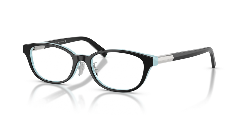 Tiffany TF2280D in Black On Tiffany Blue / Demo Lens (8055) - Front View