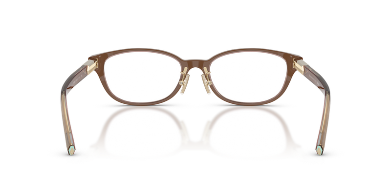 Tiffany TF2280D in Brown Transparent On Pink / Demo Lens (8255) - Alternate View