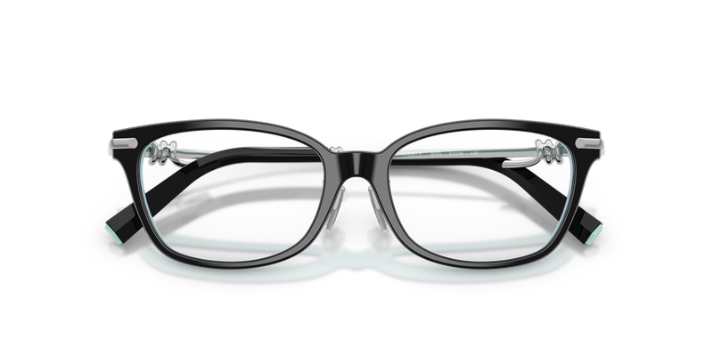 Tiffany TF2281F in Black On Tiffany Blue / Demo Lens (8055) - Alternate View