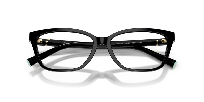 Tiffany TF2282F in Black / Demo Lens (8001) - Side View