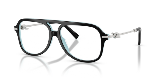 Tiffany TF2283 - Black On Tiffany Blue / Demo Lens (8055)