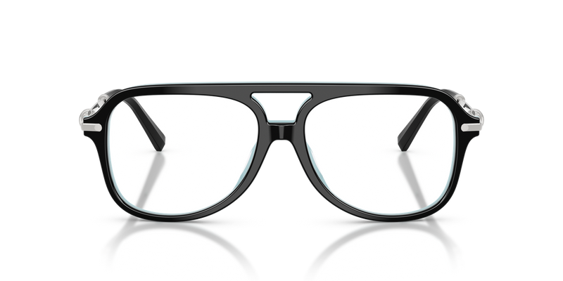 Tiffany TF2283 in Black On Tiffany Blue / Demo Lens (8055) - Alternate View
