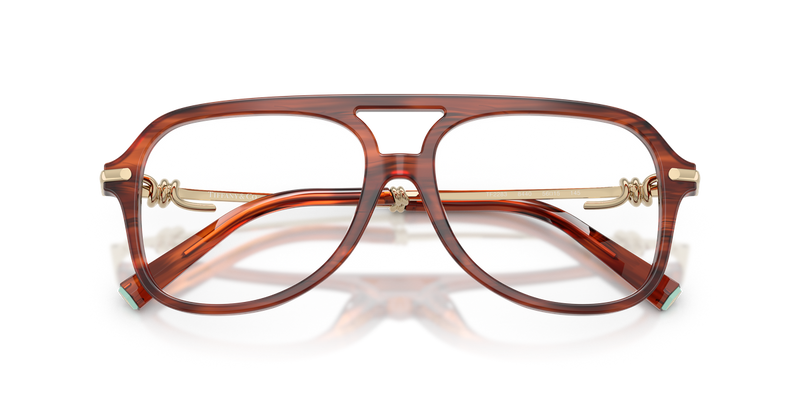 Tiffany TF2283 in Ruby Striped Havana / Demo Lens (8440) - Alternate View