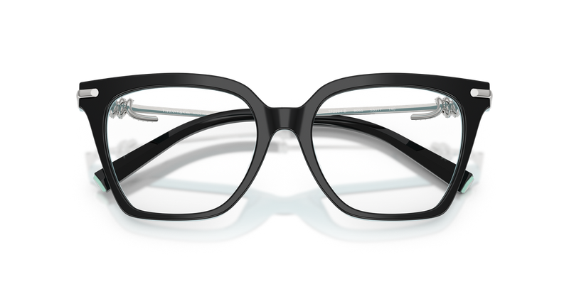 Tiffany TF2284B in Black On Tiffany Blue / Demo Lens (8055) - Alternate View