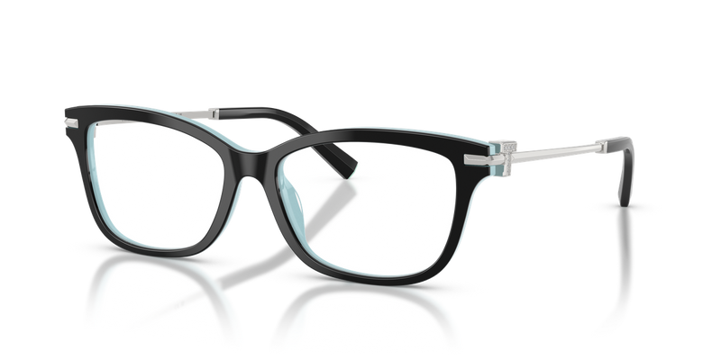 Tiffany TF2288BF in Black On Tiffany Blue / Demo Lens (8055) - Alternate View