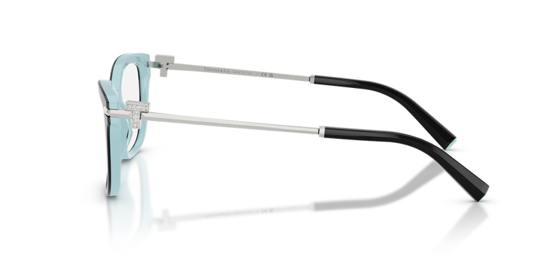 Tiffany TF2288B in Black On Tiffany Blue / Demo Lens (8055) - Alternate View