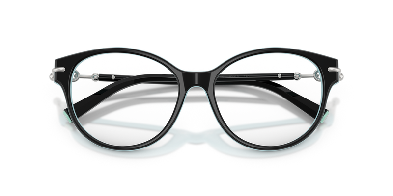 Tiffany TF2289F in Black On Tiffany Blue / Demo Lens (8055) - Alternate View