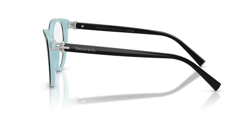 Tiffany TF2292F in Black On Tiffany Blue / Demo Lens (8055) - Alternate View