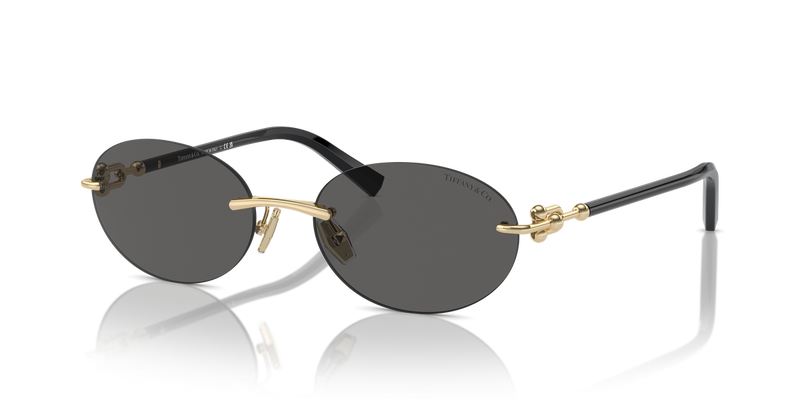 Tiffany TF3104D in Pale Gold / Dark Grey (6216S4) - Alternate View