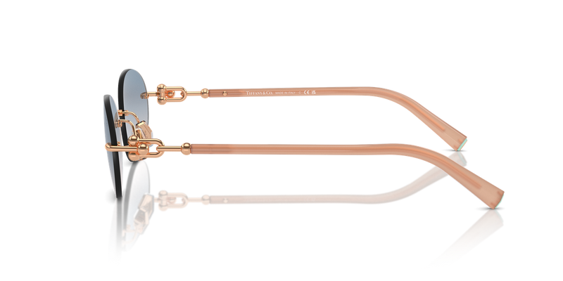Tiffany TF3104D in Rose Gold / Light Brown Gradient Blue (621716) - Alternate View