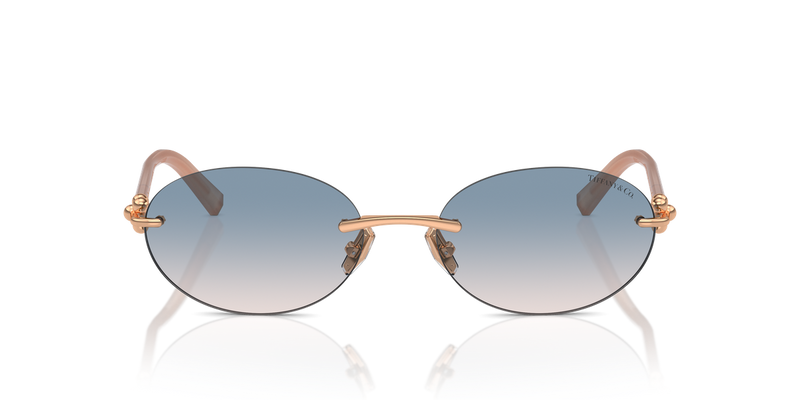 Tiffany TF3104D in Rose Gold / Light Brown Gradient Blue (621716) - Alternate View