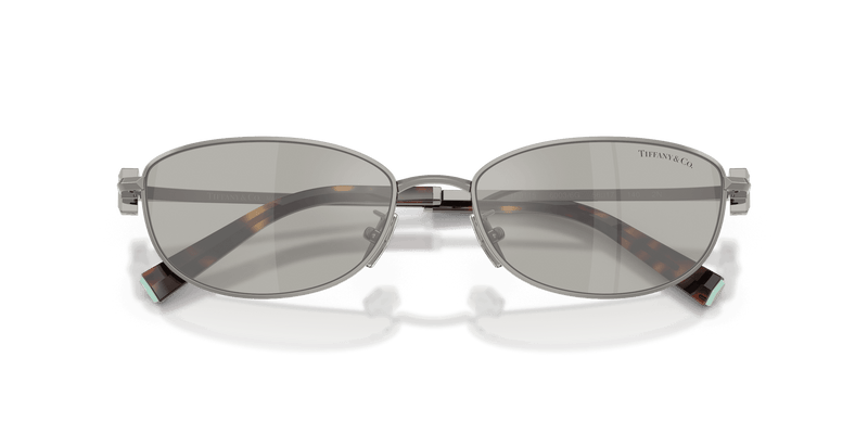 Tiffany & Co. TF3115 in Gunmetal / Light Grey Mirror Silver (60036G) - Front View