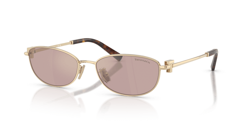 Tiffany & Co. TF3115 in Pale Gold / Light Violet Mirror Internal (6189VS) - Alternate View