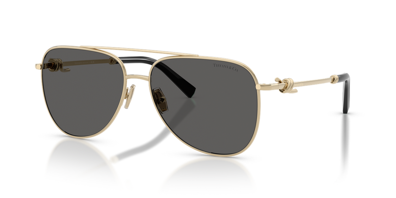 Tiffany TF3116 in Pale Gold / Dark Grey (6021S4) - Front View